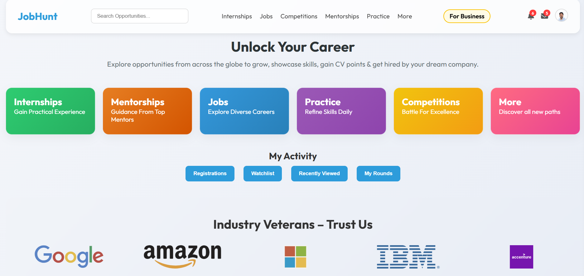 JobHunt-landing-page