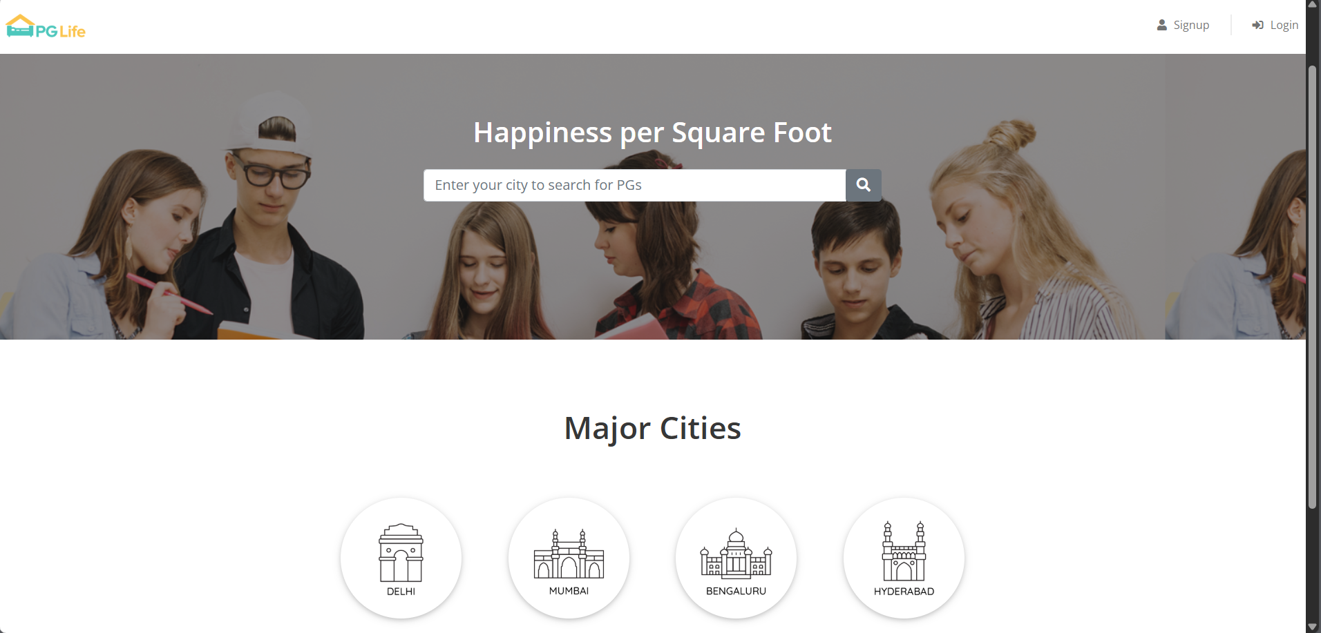 PG-Life-landing-page
